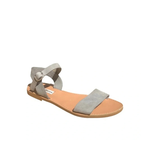 Steve Madden Women's Gray Open Toe Buckle Strap Daelyn Dress Sandals Size 8 - Picture 12 of 12